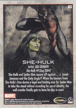 2009 Rittenhouse Spider-Man Archives #63 She-Hulk Back