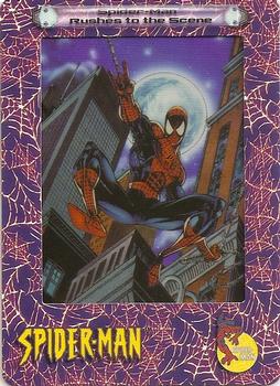 2002 ArtBox Spider-Man FilmCardz #16 Spider-Man Rushes to the Scene Front