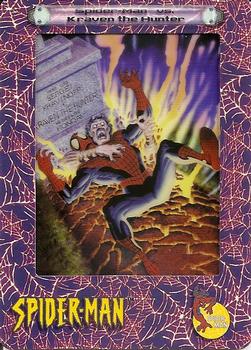 2002 ArtBox Spider-Man FilmCardz #1 Spider-Man vs. Kraven the Hunter Front