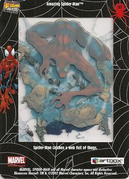 2002 ArtBox Spider-Man FilmCardz #3 Spider-Man and a Web Full of Thugs Back