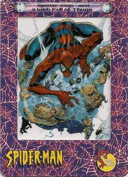 2002 ArtBox Spider-Man FilmCardz #3 Spider-Man and a Web Full of Thugs Front