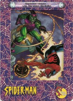 2002 ArtBox Spider-Man FilmCardz #8 Spider-Man vs. Green Goblin Front