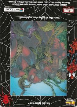 2002 ArtBox Spider-Man FilmCardz #11 Spider-Man Tangled in Vines Back