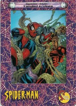 2002 ArtBox Spider-Man FilmCardz #11 Spider-Man Tangled in Vines Front