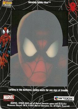 2002 ArtBox Spider-Man FilmCardz #32 Spider-Man in the Darkness Back