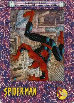 2002 ArtBox Spider-Man FilmCardz #33 Spider-Man Crawling Above the City Front