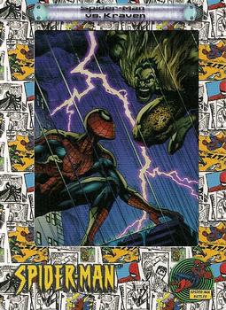 2002 ArtBox Spider-Man FilmCardz #40 Spider-Man vs. Kraven Front