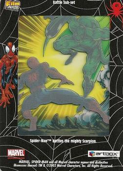 2002 ArtBox Spider-Man FilmCardz #41 Spider-Man vs. The Scorpion Back