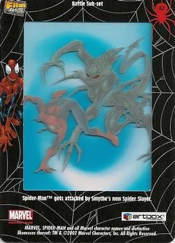 2002 ArtBox Spider-Man FilmCardz #42 Spider-Man vs. Spider Slayer Back