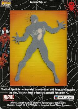 2002 ArtBox Spider-Man FilmCardz #49 Black Symbiote Back