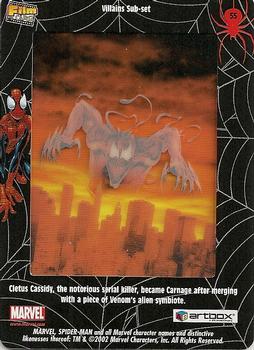 2002 ArtBox Spider-Man FilmCardz #55 Carnage Back
