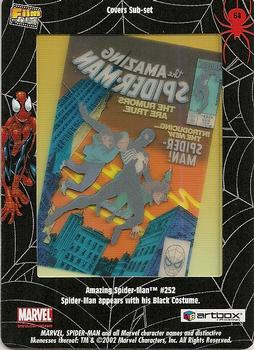 2002 ArtBox Spider-Man FilmCardz #64 Amazing Spider-Man #252 Back