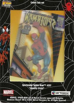 2002 ArtBox Spider-Man FilmCardz #69 Spectacular Spider-Man #257 Back