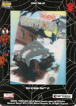 2002 ArtBox Spider-Man FilmCardz #71 Web of Spider-Man #1 Back
