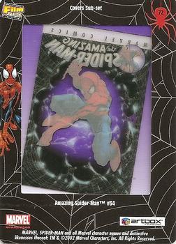 2002 ArtBox Spider-Man FilmCardz #72 Amazing Spider-Man #34 Back