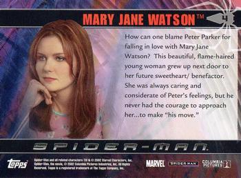 2002 Topps Spider-Man #4 Mary Jane Watson Back