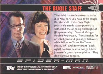 2002 Topps Spider-Man #11 The Bugle Staff Back