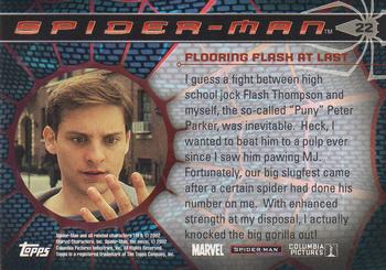 2002 Topps Spider-Man #22 Flooring Flash at Last Back