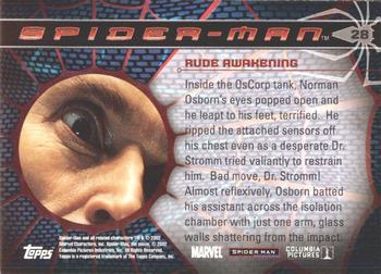 2002 Topps Spider-Man #28 Rude Awakening Back