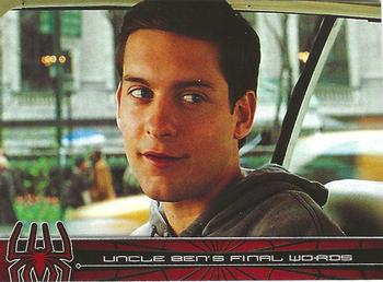 2002 Topps Spider-Man #29 Uncle Ben's Final Words Front