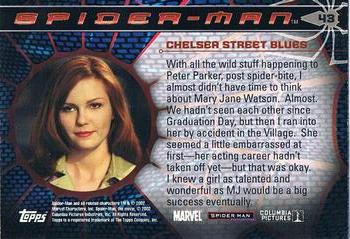 2002 Topps Spider-Man #43 Chelsea Street Blues Back