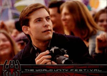 2002 Topps Spider-Man #46 The World Unity Festival Front