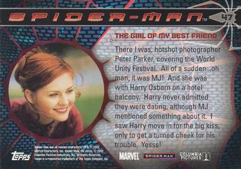 2002 Topps Spider-Man #47 The Girl of My Best Friend Back