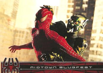 2002 Topps Spider-Man #54 Midtown Slugfest Front