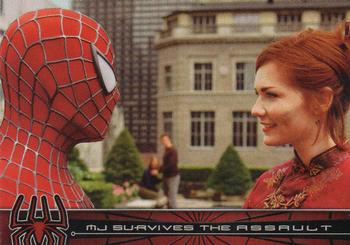 2002 Topps Spider-Man #57 MJ Survives the Assault Front