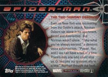 2002 Topps Spider-Man #58 The Two Norman Osborns Back