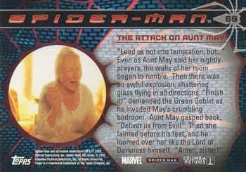 2002 Topps Spider-Man #69 The Attack on Aunt May Back
