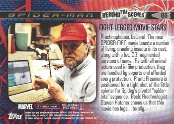 2002 Topps Spider-Man #86 Eight-Legged Movie Stars Back