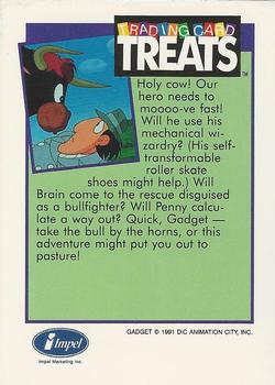 1991 Impel Trading Card Treats #NNO Inspector Gadget -- Holy cow! Back