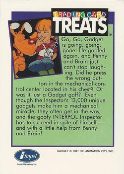 1991 Impel Trading Card Treats #NNO Inspector Gadget -- Penny / Brain Back