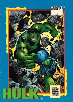 1991 Impel Trading Card Treats #NNO Marvel -- Hulk Front