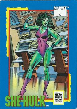 1991 Impel Trading Card Treats #NNO Marvel -- She-Hulk Front