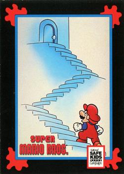 1991 Impel Trading Card Treats #NNO Nintendo -- Super Mario Bros. / Stair Safety Front