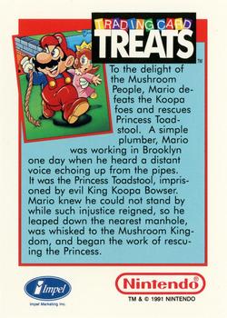 1991 Impel Trading Card Treats #NNO Super Mario Bros. Back