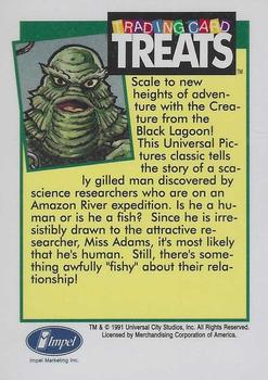 1991 Impel Trading Card Treats #NNO Universal Monsters -- Creature from the Black Lagoon Back