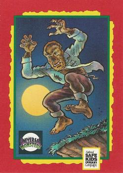 1991 Impel Trading Card Treats #NNO Universal Monsters -- The Wolf Man / Night Safety Front