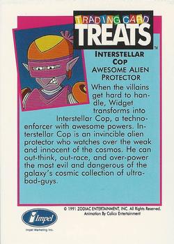 1991 Impel Trading Card Treats #NNO Widget -- Interstellar Cop Back