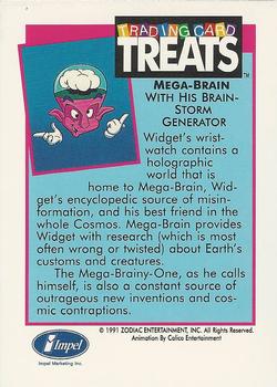 1991 Impel Trading Card Treats #NNO Widget -- Mega-Brain Back