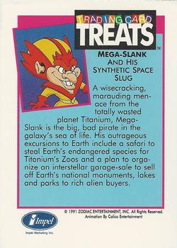 1991 Impel Trading Card Treats #NNO Widget -- Mega-Slank / Space Slug Back
