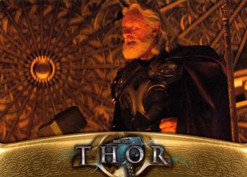 2011 Upper Deck Thor #18 Odin decides that Thor's actions cannot go unpu Front