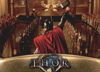 2011 Upper Deck Thor #4 Odin's eldest son Thor, a powerful but arrogant Front