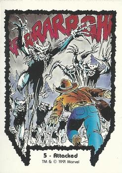 1991 Comic Images Wolverine From Then 'Til Now #5 Attacked Front