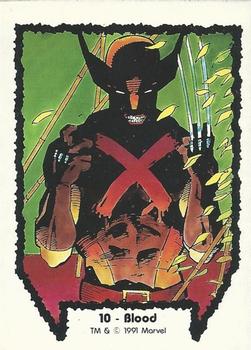 1991 Comic Images Wolverine From Then 'Til Now #10 Blood Front