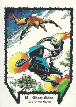 1991 Comic Images Wolverine From Then 'Til Now #18 Ghost Rider Front
