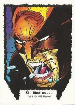 1991 Comic Images Wolverine From Then 'Til Now #31 Mad as... Front