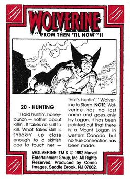 1992 Comic Images Wolverine From Then 'Til Now II #20 Hunting Back